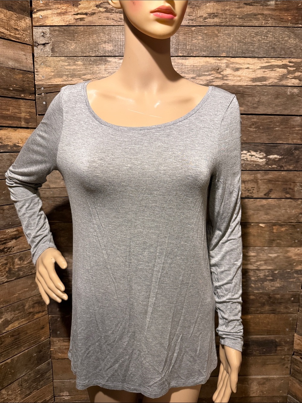 💰BOGO FREE WHBM LS Grey Top